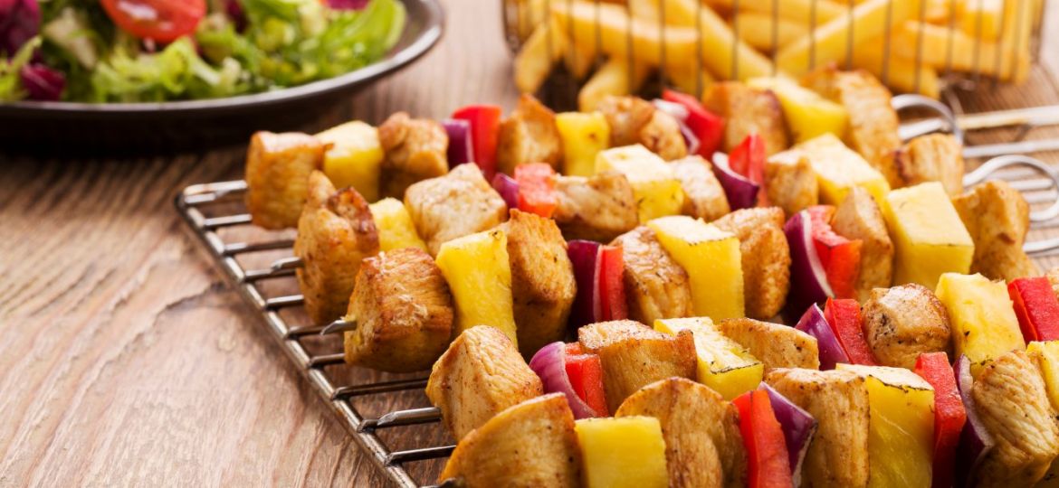 Brochetas de pollo con Gourmet