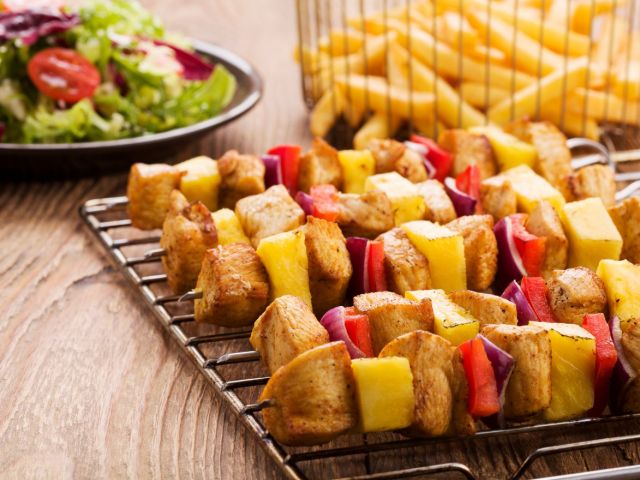 Brochetas de pollo con Gourmet