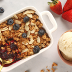 Receta crumble de frutos rojos con Gourmet®