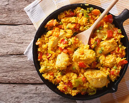 Arroz con pollo con Gourmet